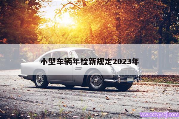 小型车辆年检新规定2023年